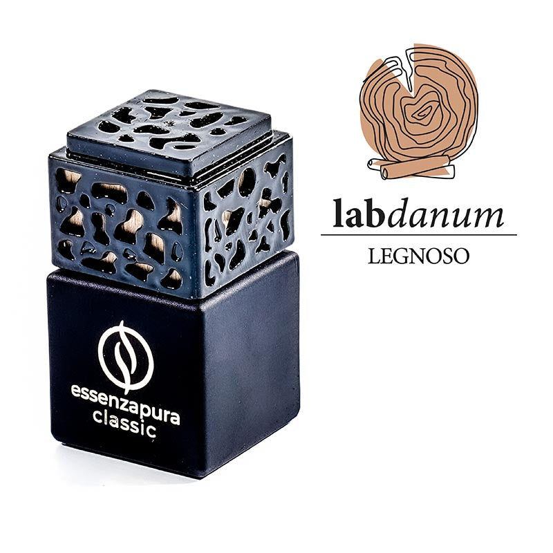 Essenzapura Classic - Labdanum - Désodorisant pour voiture avec clip